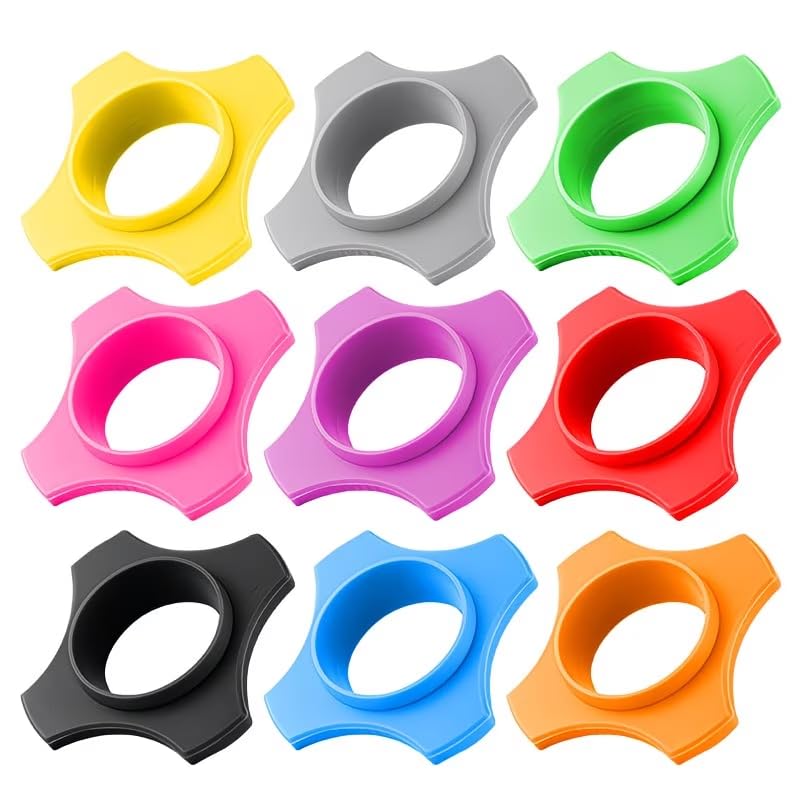 9PCS Microphone Cover Foam Mic Dust Cover Windscreen Shakeproof Handheld Mic Protection Silicone Ring Anti Rolling Bottom Rod
