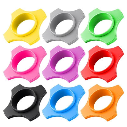 9PCS Microphone Cover Foam Mic Dust Cover Windscreen Shakeproof Handheld Mic Protection Silicone Ring Anti Rolling Bottom Rod