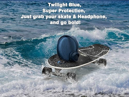 Ginsco Case Compatible with JBL Tune 510BT/520BT/500BT with Sony WH-CH520/510, Ultra-Slim Hard Shell Headphone Case for On Ear Headphones (Blue) - color: Blue