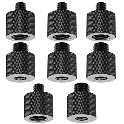 1/4 to 3/8 Tripod Screw Adapter 8 Pcs 1/4 Male to 3/8 Female and 3/8 Male to 1/4 Female Camera Screw Adapter for Camera Mount Tripod Stand Microphone Stand Mic Mount - color: 1/4 & 3/8
