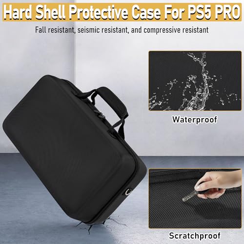 OUUTMEE Hard Shell Carrying Case Compatible with PS5 Pro - size: For PS5 Pro