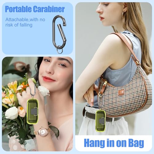 [with Safety Lock] for Sony WF-C510 Case Cover, Clear Soft TPU Protective Earbuds Case with Carabiner & Cleaner Kit Accessories Set(Clear Yellow) - color: Clear Yellow