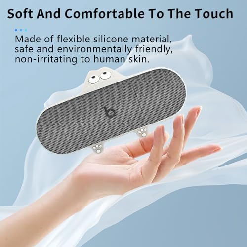 Case for Beats Pill (2024 Release),NOUKAJU Silicone Protective Cover,Drop-Proof,Scratch-Proof,Shock-Proof,Protective Case for Beats Pill Portable Bluetooth Speaker 2024 Release(White)