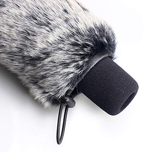 YOUSHARES Rode VideoMic Go Windscreen Deadcat and Foam Cover - Rode GO Mic Camera Microphone, Indoor Outdoor Microphone Wind Muff (2 Pack)