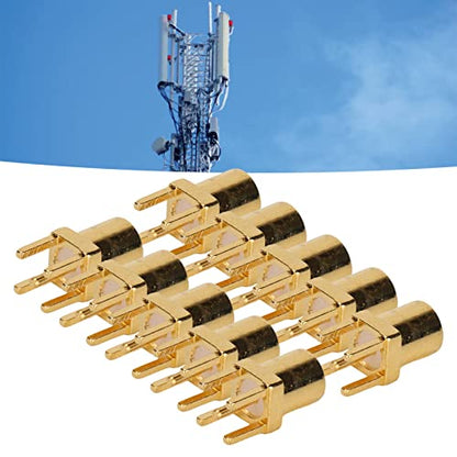 10PCS MMCX Female Connectors 4 Pin Solder Type for PCB Antenna Earphone Repair