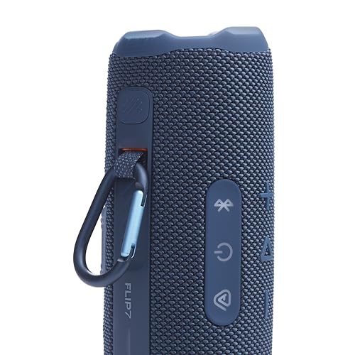 JBL Flip 7 Portable Bluetooth Speaker, Waterproof and Drop-Proof - Blue | Up To 16 Hours Playtime, IP68 Dustproof Build, Clip-On Loop, USB C Lossless Audio, Links With Other Speakers For Outdoor Use - color: Blue