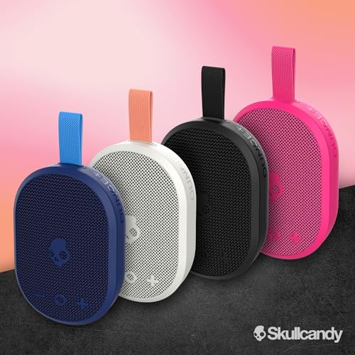 Skullcandy Ounce+ Wireless Bluetooth Speaker - IPX7 Waterproof Mini Portable Speaker with 16 Hour Battery, True Wireless Stereo, and Ballistic Nylon Carry Strap (Navy) - color: Navy