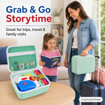 Hard Case for Little Tikes Story Dream Machine Books, Mint Green - color: Green
