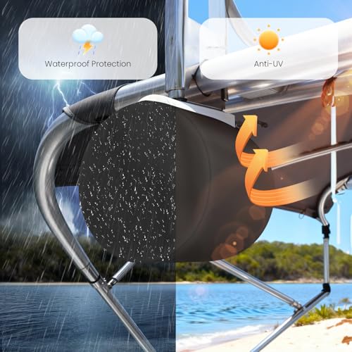 2 Pack Boat Speaker Covers, 900D Waterproof Wakeboard Tower Speaker Cover | Marine Grade UV Resistant Polyester Fabric, 14" H x 14" W x 13" D, Black - color: Black, size: L:14" H x 14" W x 13" D