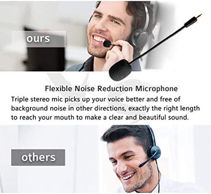 AKKE 3.5mm Detachable Gaming Microphone Boom Replacement, Compatible with Select PDP Afterglow AG6, Turtle Beach Stealth/Recon/Ear Force Headsets, 7.5 in, Verify Fit Before Buying