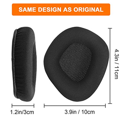 Replacement Ear Pads Cushions for Corsair Void & Corsair Void PRO RGB Wired/Wireless Gaming Headsets with Black Mesh Fabric, Memory Foam - Black - style: Full Mesh