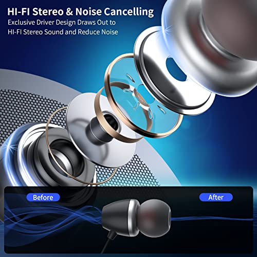Bluetooth Headphones Retractable, Wireless Earbuds Neckband IPX5 Sweatproof, Bluetooth Headset with Microphone Vibration Call, Stereo Noise Cancelling Earphones (Black Pink) - color: black pink