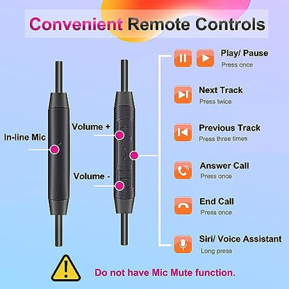 3.5mm Replacement Audio Cable for Beats Headphones Cord Wire Aux Cable | Work with Beats Solo2 Solo3 Solo4 Studio3 Wireless HD Pro by Dr. Dre Sony WH-1000XM4 WH-1000XM5, In-line Mic, Volume Control