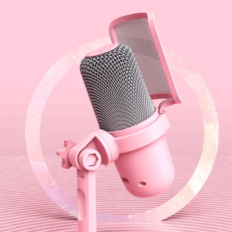 Microphone with Click Mute Button Desktop Mic Wired for PC Mixer Gaming MIC