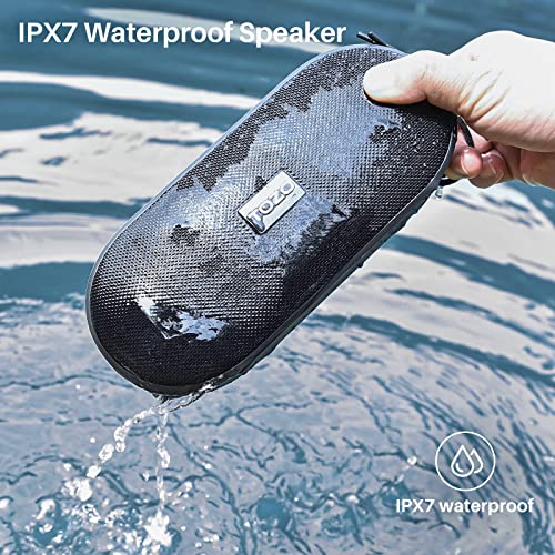 TOZO PA1 Portable Bluetooth Speaker, Powerful Stereo Sound with Deep Bass | 25H Playtime, IPX7 Waterproof for Shower, Wireless Speaker with App EQ Control, Dual Pairing for Home, Outdoor and Travel