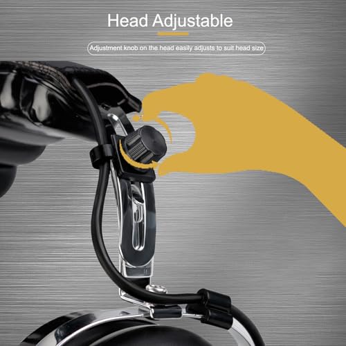 Retevis Noise Reduction Radio Headset with Mic,Racing Headset,1 Pack | Elastic Metal Bracket,for RT21 RT68 RT86 RT22,Compatible with Baofeng UV-5R/5RM, Pxton Radio,2 Way Headset Communication
