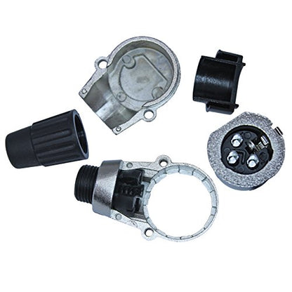 90 Degree Adjustable 3 Pin XLR Right Angle Connector - 7 Clockable Positions (Female) - color: FEMALE