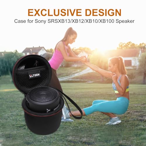 Case for Sony SRS-XB100/SRSXB13 Wireless Bluetooth Speaker Black | Hard Carrying Travel Case for Sony SRS-XB100/SRSXB13 Wireless Bluetooth Portable Lightweight Speaker - color: Black