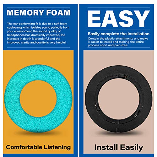 TRANSTEK Earpads Compatible with Virtuoso RGB Wireless SE Gaming Headset - Memory Foam Earcups - Velour Ear Cushions I Black