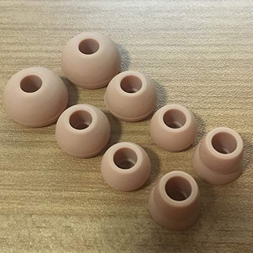 Replacement Silicone Earbuds Ear Tips Eargels Buds Set Compatible with Beats Powerbeats 3 Powerbeats 2 Wireless in-Ear Earphones (4 Pairs/Gold) - color: Gold