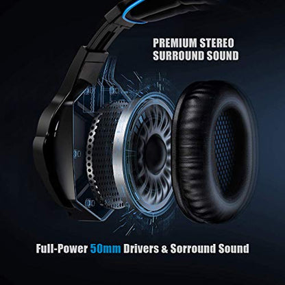 Gaming Headset for Xbox one PS4 (Black)