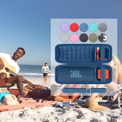 co2CREA Hard Travel Case for JBL Flip 7/6/5/4 Speaker, Light Blue - color: Light Blue Case