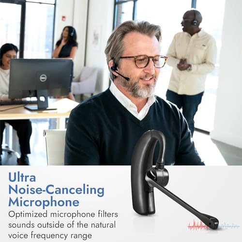 Leitner LH380 Premium Lite 3-in-1 Wireless DECT Headset for Office Phones | On-ear, DECT - not Bluetooth, office phones, computer and cell, Cisco, Yealink, Polycom, Avaya, Mitel, 5-year warranty - style: Desk Phone + PC + Cell Phone