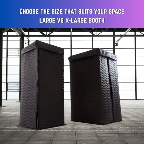 Portable Recording Booth, Vocal Booth for Home Studio & Voiceover - size: L