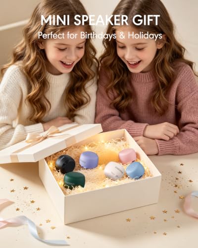 Mini Bluetooth Speaker, Tiny Speaker with Built-in Mic & TWS Pairing, Small Wireless Speaker for Indoor/Outdoor/Travel/Gifts (Blue) - color: Blue