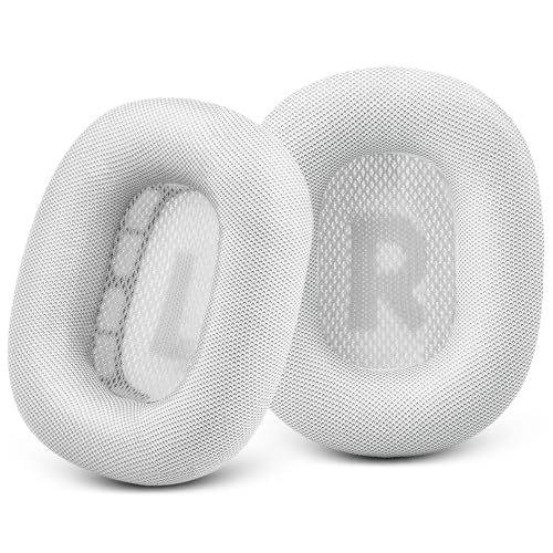 GEVO Upgraded Ear Cushions Replacement Earpads for AirPods Max 1 & 2 Headphones, Protein Leather Ear Pads Ear Covers Cups with Memory Foam and Magnet for AirPods Max 1 & 2 (Silver) - color: Silver