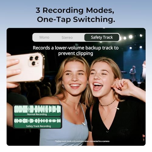 SmallRig Wireless Mic S70 (2 TX + 2 RX + Charging Case) - White | Invisible Microphone, USB-C and 3.5mm RX, Noise Cancelling for Vlog/ TikTok/ Interview etc. - color: White, style: 2 TX + 2 RX