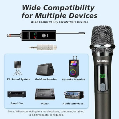 Universal Rechargeable Handheld Wireless Microphone