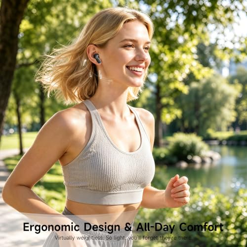 MINISO True Wireless Earbuds with Charging Case, Bluetooth 6.0 Ear Buds | In Ear Headset, HiFi Stereo, 50 H Playback Earphones with ENC Mic, Hands-Free Clear Calls for TV Smart Phone Laptop Sports - color: Black