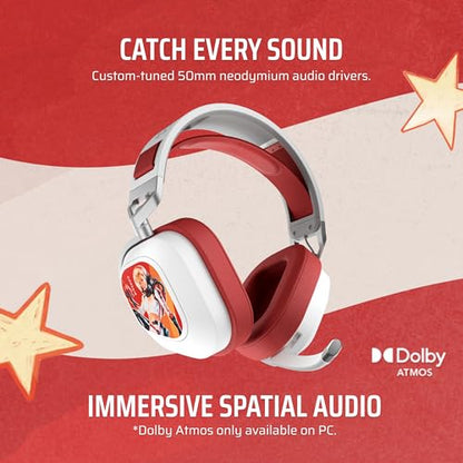 Corsair HS80 RGB Wireless Fallout Nuka-Cola Edition Multiplatform Gaming Headset – Dolby Atmos, Lightweight, Broadcast Quality Microphone – PC, Mac, PS5, PS4