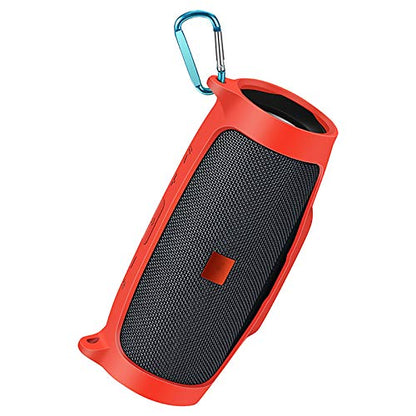 Silicone Case Skin Protective Sleeve Cover Shell for JBL Charge Essential Bluetooth Speaker - color: red