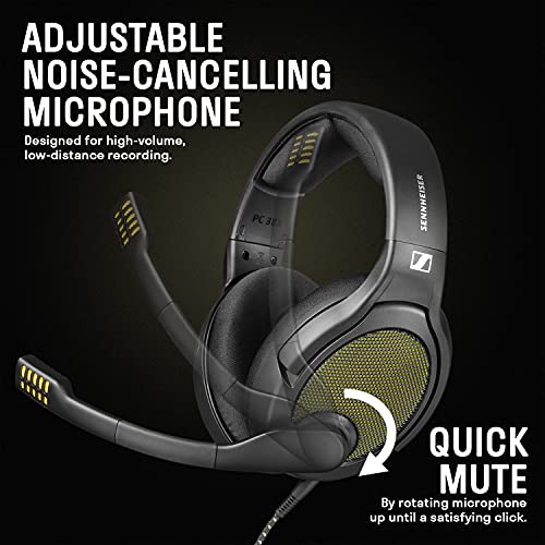Drop + Sennheiser PC38X Gaming Headset — Noise-Cancelling Microphone with Over-Ear Open-Back Design, Velour Earpads, Compatible with PC, PS4, PS5, Switch, Xbox, Mac, Mobile, and More