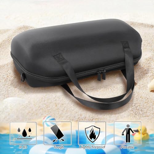 co2CREA for Soundcore Boom 2 Plus Outdoor Speaker Hard Protective Case | Portable Travel Design, Padded Interior, Detachable Shoulder Strap, Hand Strap And Strong Zipper For Easy Carrying