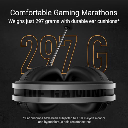 ASUS TUF Gaming H1 Gen II Wired USB-A Gaming Headset with Mic | 40mm Drivers, Virtual 7.1 Surround Sound, TeamSpeak-Certified Mic, Lightweight, Removeable Ear Cushions, for PC, PS5, PS4