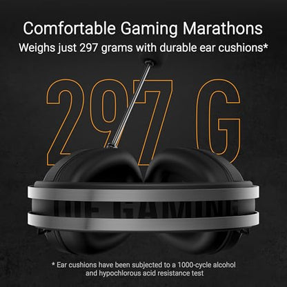 ASUS TUF Gaming H1 Gen II Wired USB-A Gaming Headset with Mic | 40mm Drivers, Virtual 7.1 Surround Sound, TeamSpeak-Certified Mic, Lightweight, Removeable Ear Cushions, for PC, PS5, PS4