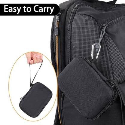 Aenllosi Hard Case for RØDE Micro/Shure MoveMic Two/Two Kit - Pro, Black | EVA case construction, Water-resistant design, Impact-resistant design, Case only - style: For Røde Wireless Micro/Shure Movemic Two Kit