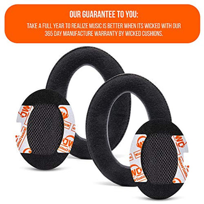 WC Upgraded Replacement Ear Pads for Bose QC15 Headphones Made By Wicked Cushions- Supreme Comfort - Compatible with QC25 / QC2 / AE2 / AE2i / AE2W - Extra Durable | (Velour)