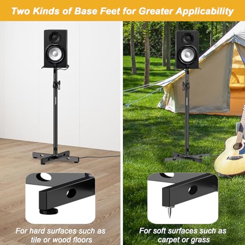Vondynote Studio Monitor Stands Speaker Stands Pair with Cable Management