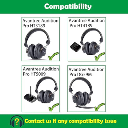 Replacement Earpads for Avantree Audition Series Headphones