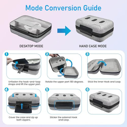 Kawaye Large Hard Carrying Case Compatible with Meta Qeust 3S/Quest3/Quest 2, All in One Portable Travel Case for VR HeadSet, Head Strap, Controller and Other VR Accessories