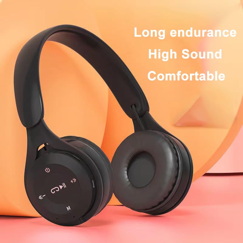 Upgraded Hybrid Noise Cancelling Headphones with Transparent Modes Wireless Bluetooth with Mic Deep Bass Soft-Earpads Hi-Fi Audio Comfortable Fit Long Playtime for Home Office Travel Over Ear Black