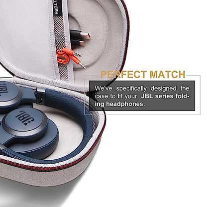 Case for JBL Tune 770NC/510BT/720BT/520BT/670NC/520C Headphones Gray | Hard Carrying Travel Case for JBL Live 770NC/670NC/680NC/780NC Headphones - color: 10.Grey outside + Grey inside