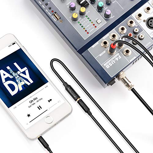 J&D 3.5mm to Dual 1/4 TS Stereo Breakout Cable, Gold Plated Audiowave Series 3.5mm 1/8 inch TRS Female to 2X 6.35mm 1/4 inch TS Male Mono Audio Cable Splitter for Spekers, Amplifiers, Mixs, 3 Feet - size: 3 Feet