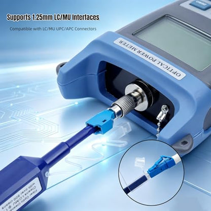 Fiber Pen Cleaner for LC/MU Connectors, 1.25mm UPC/APC Ferrule Cleaner, One-Push Fiber Optic Cleaning Tool with Extendable Probe (2.38” to 3.63”), 800+ Cleans per Unit, Anti-Static - 5 Pack - size: 1.25mm