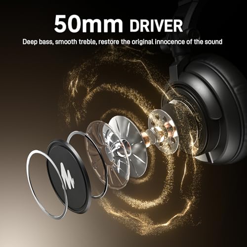 MAONO USB XLR Condenser Microphone with Headphones: PC Computer Podcast Cardioid Metal Mic Kit for Recording, Studio, Singing, YouTube (A04 Gen2 White+MH601+XLR Cable)