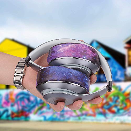 Replacement Ear Pads Cushions for Beats Studio 2 & Studio 3 Wired & Wireless Headphones, Earpads with Soft Protein Leather, Noise Isolation Memory Foam, Added Thickness - Galaxy - color: Galaxy